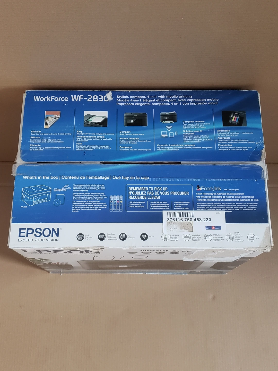 Epson WorkForce WF-2830 All-in-One Printer - photo 2