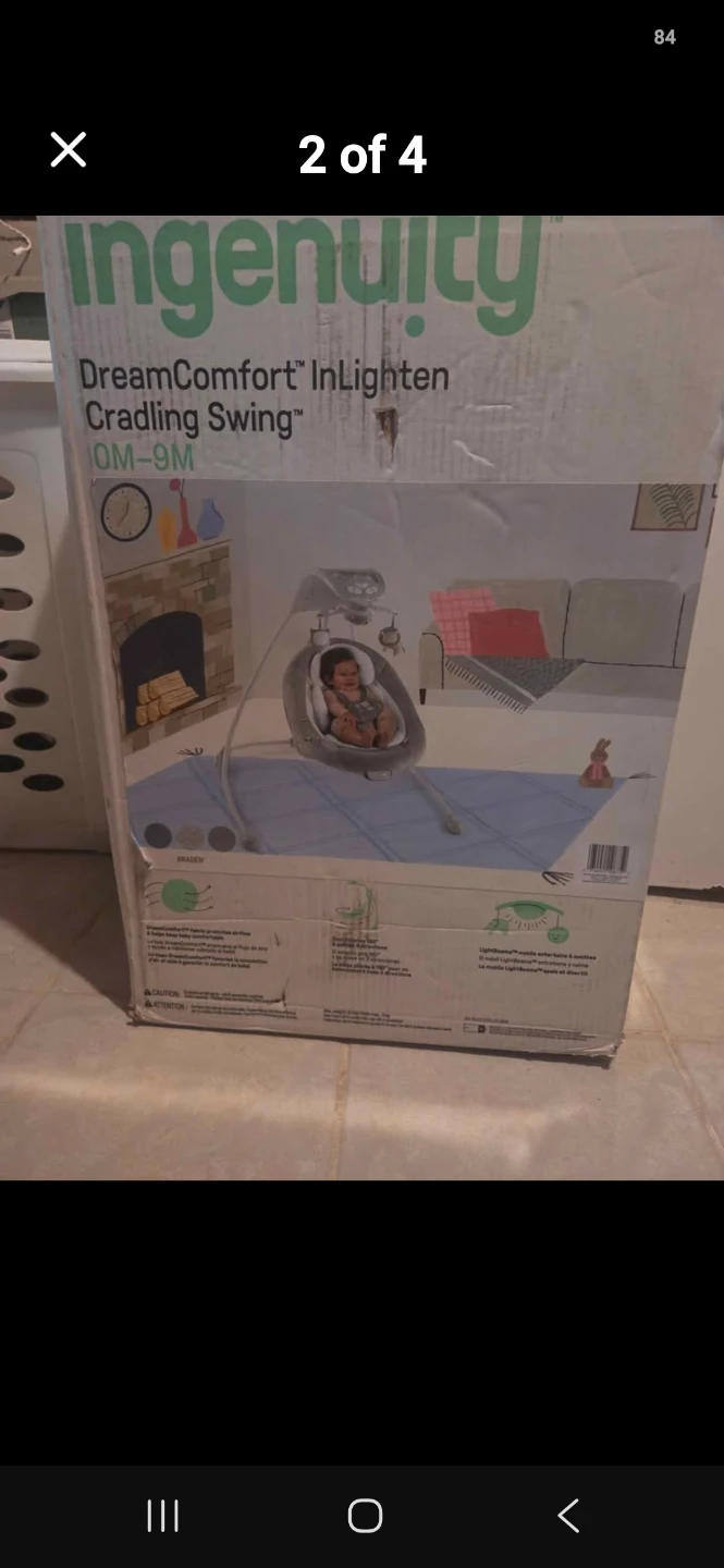 Ingenuity DreamComfort InLighten Cradling Swing