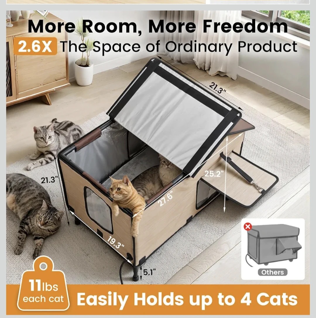 Pawlico Outdoor Heated Cat House - photo 3