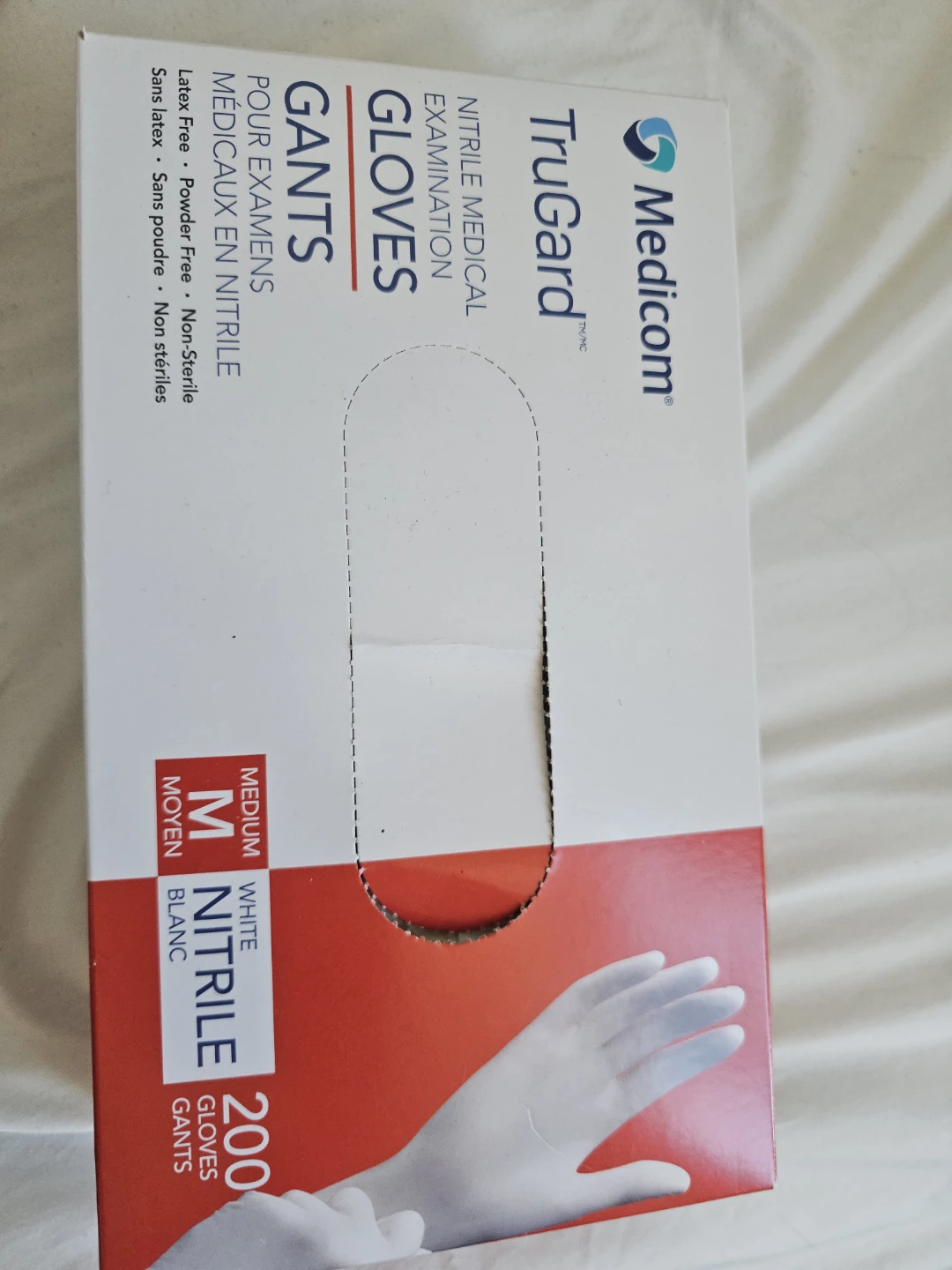 Medicom TruGard Nitrile Exam Gloves - Medium