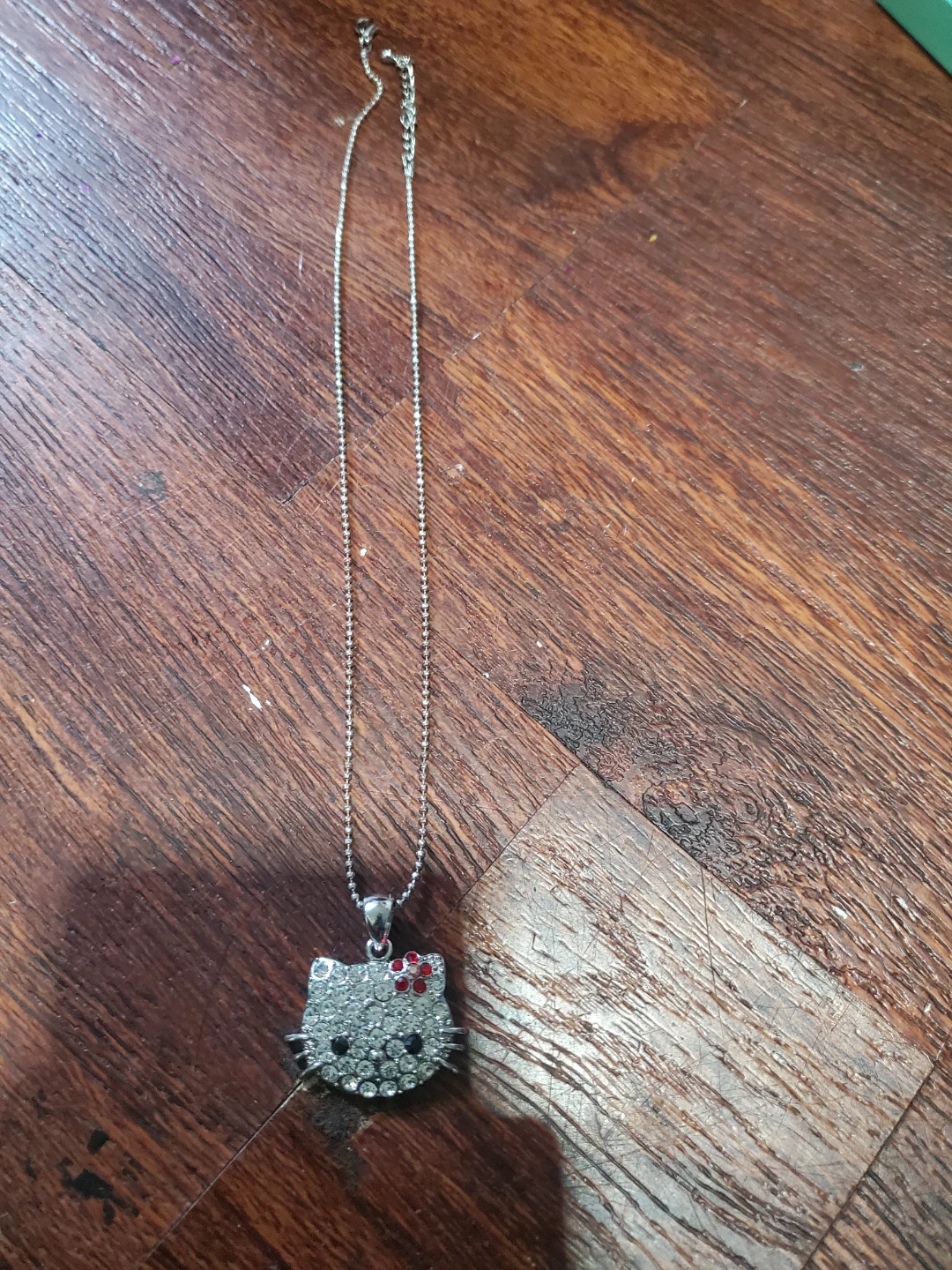 Hello Kitty Rhinestone Pendant Necklace