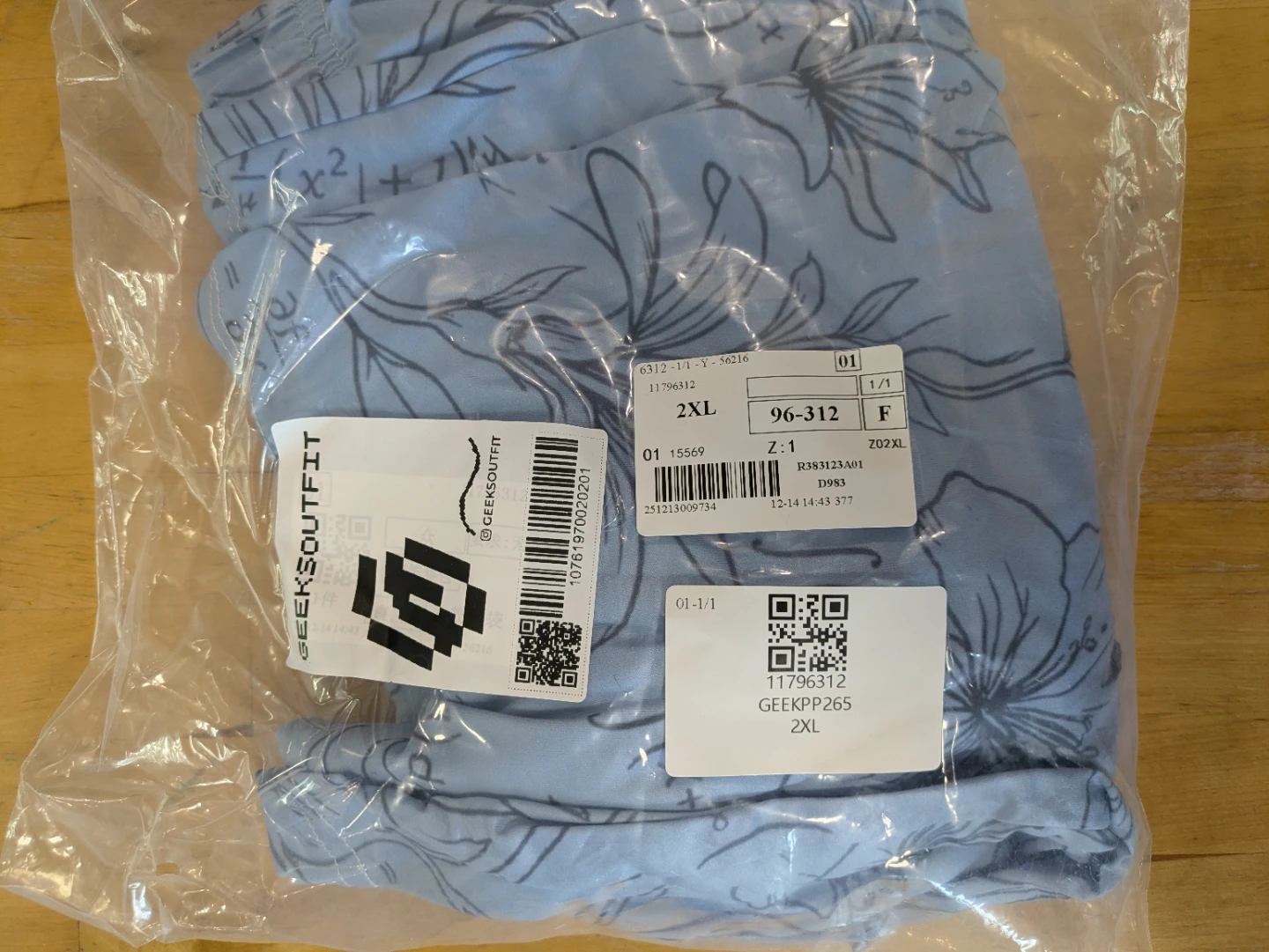 Geeksoutfit Math Print Lounge Pants 2XL NEW - photo 3