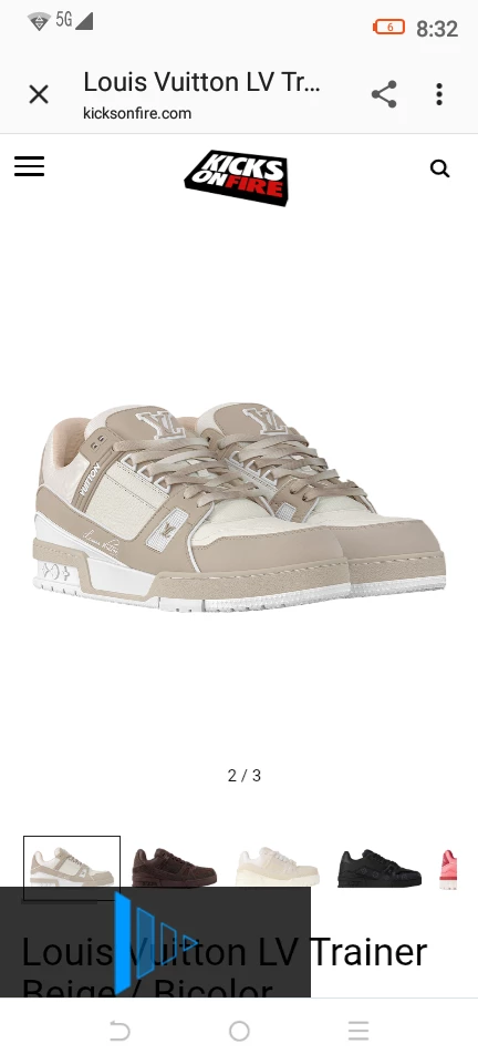 Louis Vuitton LV Trainer Sneakers - Beige - photo 2