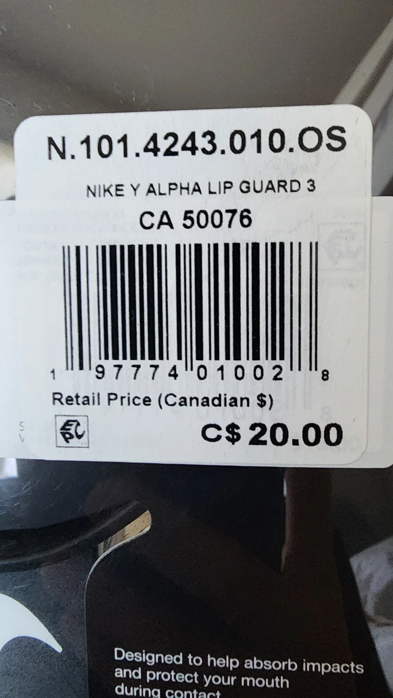 2 Nike Alpha Youth One-Piece Lip Guards - photo 2