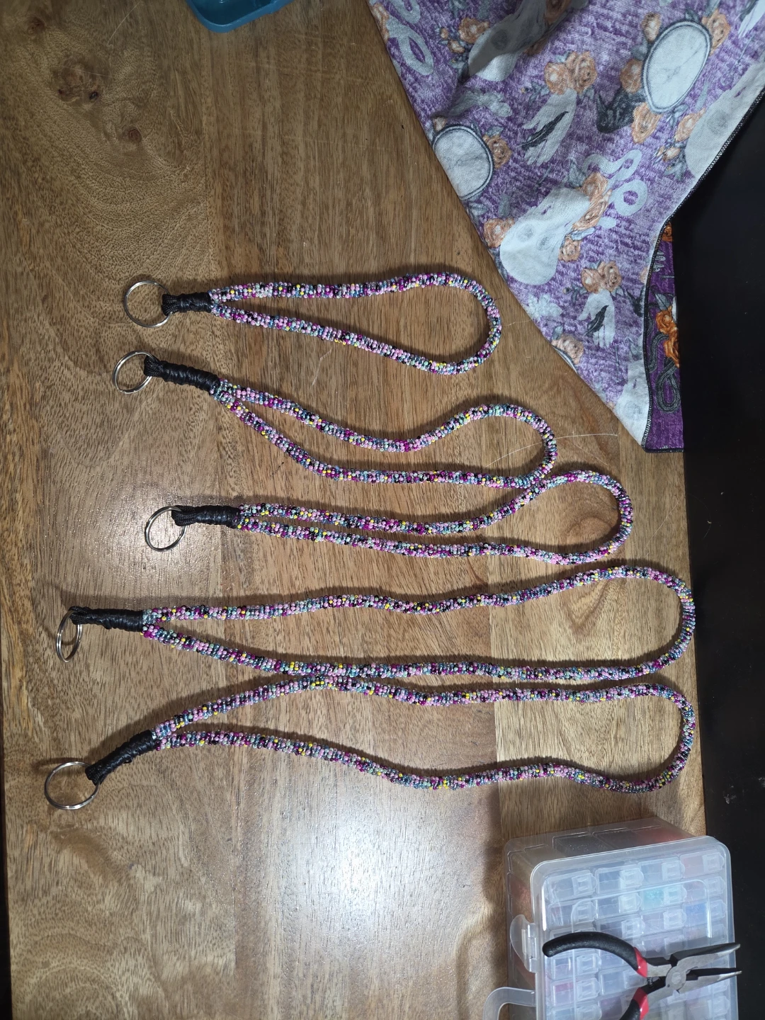 Handmade Beaded Keychains - photo 2
