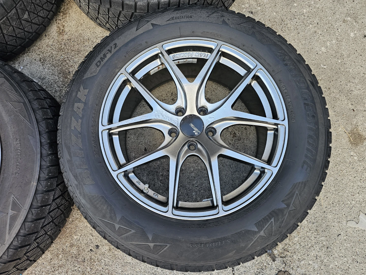 235/65 R18 WINTER TIRES ON RIMS  5×114.3 - photo 5