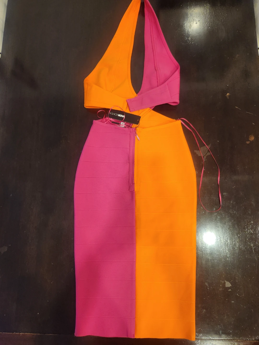 Fashion Nova Two-Tone Bandage Dress - photo 5