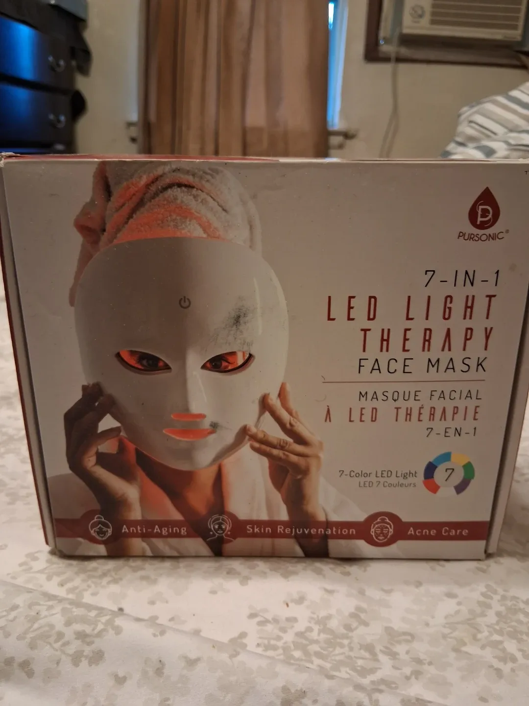 Pursonic 7-in-1 LED Light Therapy Face Mask