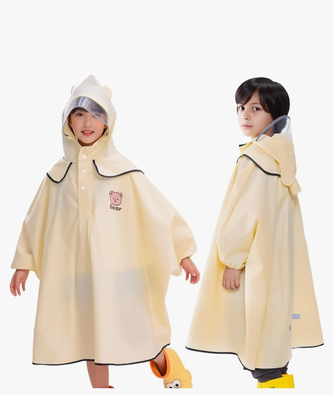 Kids Bear Rain Poncho