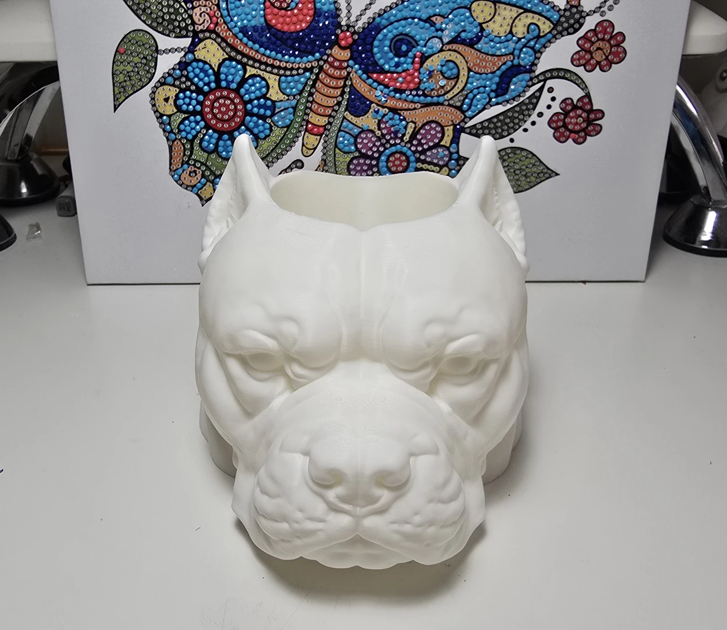 Bulldog Pen Holder, Cute Dog Desk Organizer - photo 2
