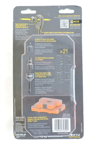 Klein Tools KNECT 1/4-Inch Drive 32-Piece Socket Set - photo 2