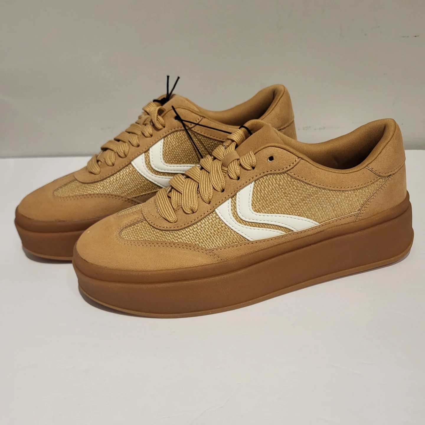 Madden NYC Platform Sneakers, Tan - photo 2