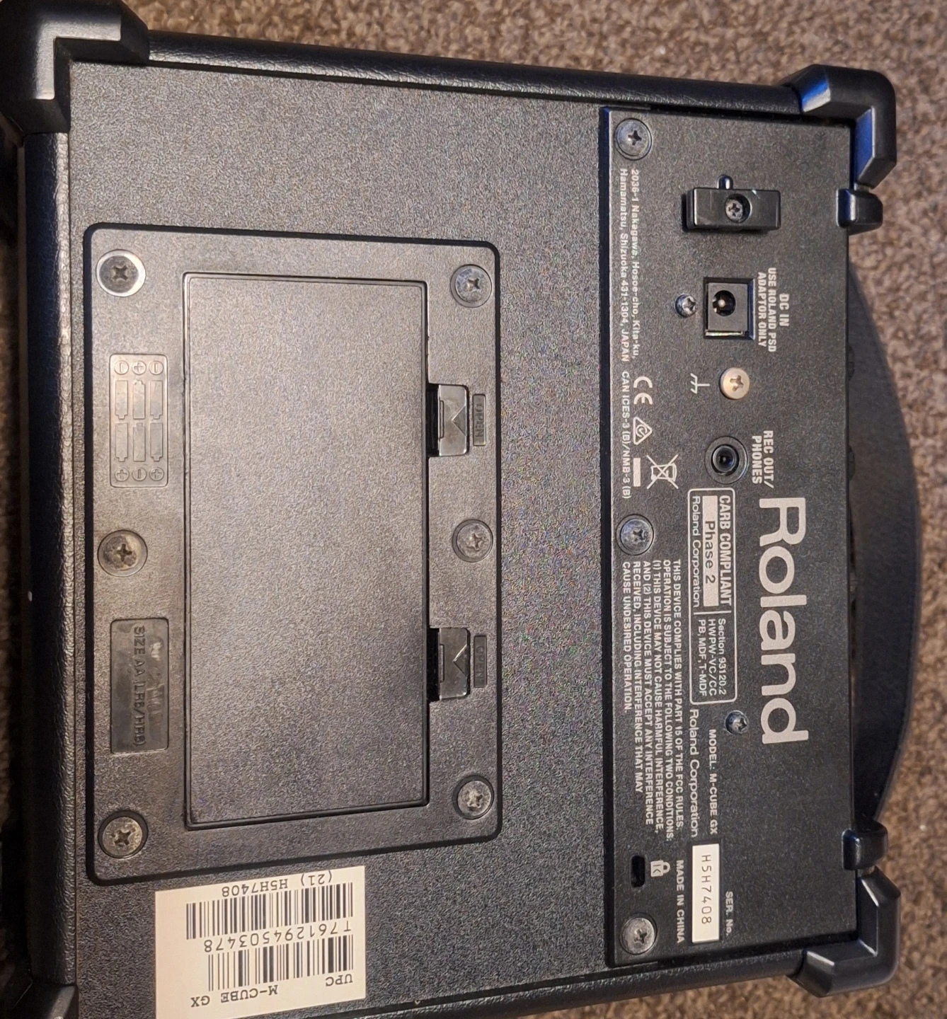 Roland M-CUBE GX Micro Cube Guitar Amplifier - photo 4
