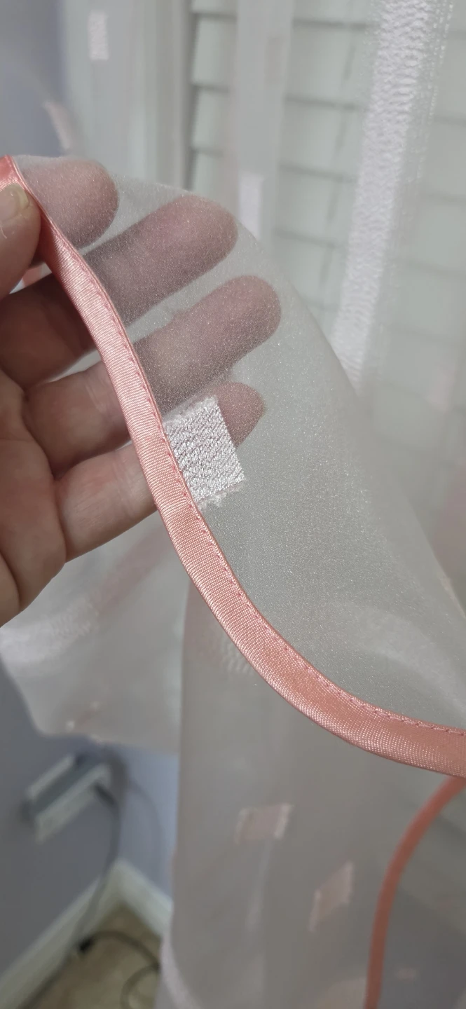 Pink Sheer Window Curtains (European) - photo 4