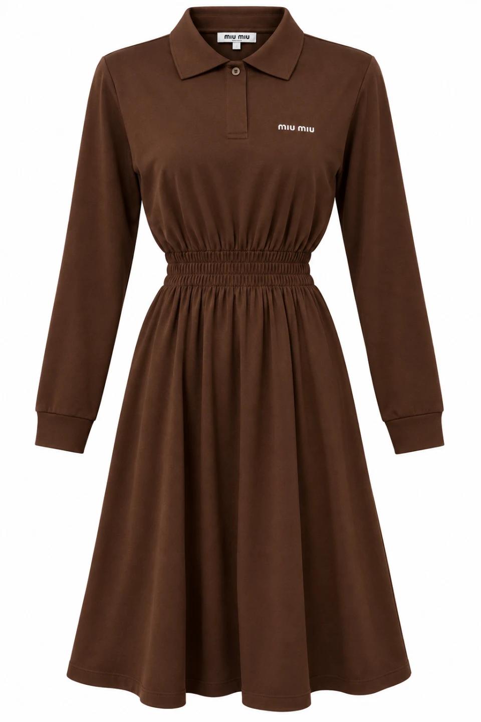 Miu Miu brown polo dress
