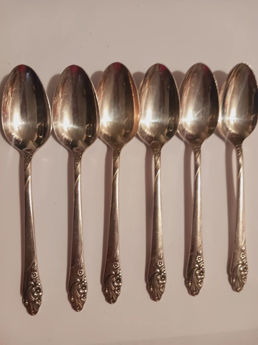Set of 6 Vintage Oneida Community Silver Demitasse  Spoons - photo 2