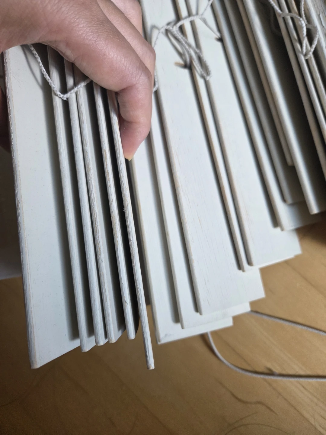 Horizontal Real wood Blinds 60×60 - photo 2