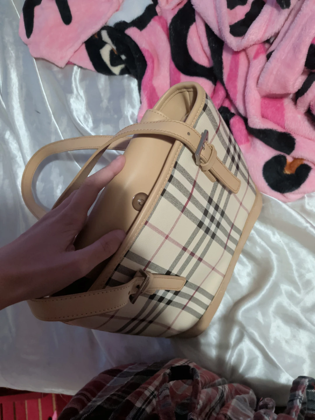 Burberry Check Print Handbag - photo 3