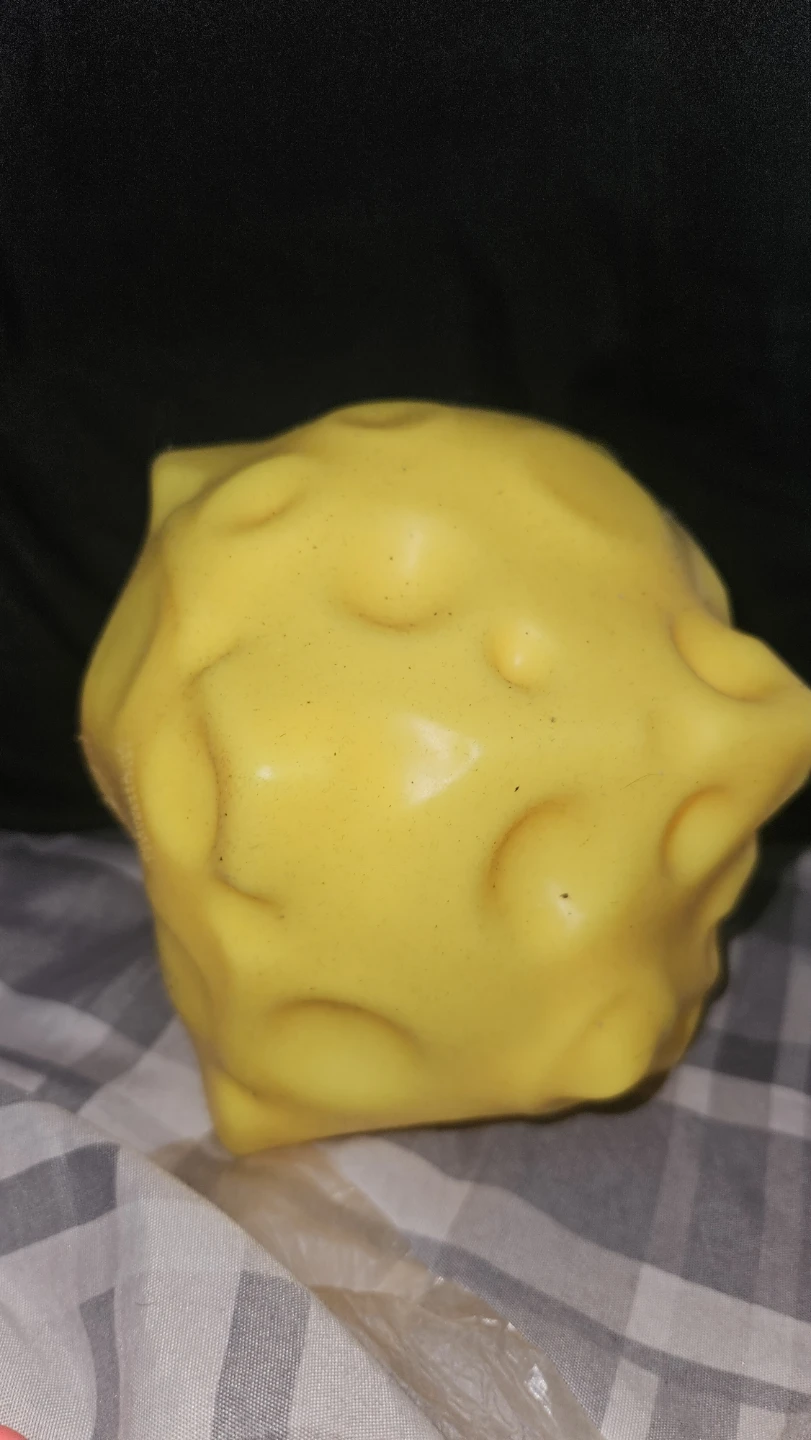 Yellow Cheese-Shaped Stress Ball 🏈