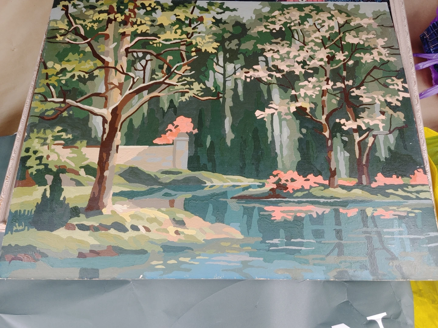 Paint by number landscape wall art