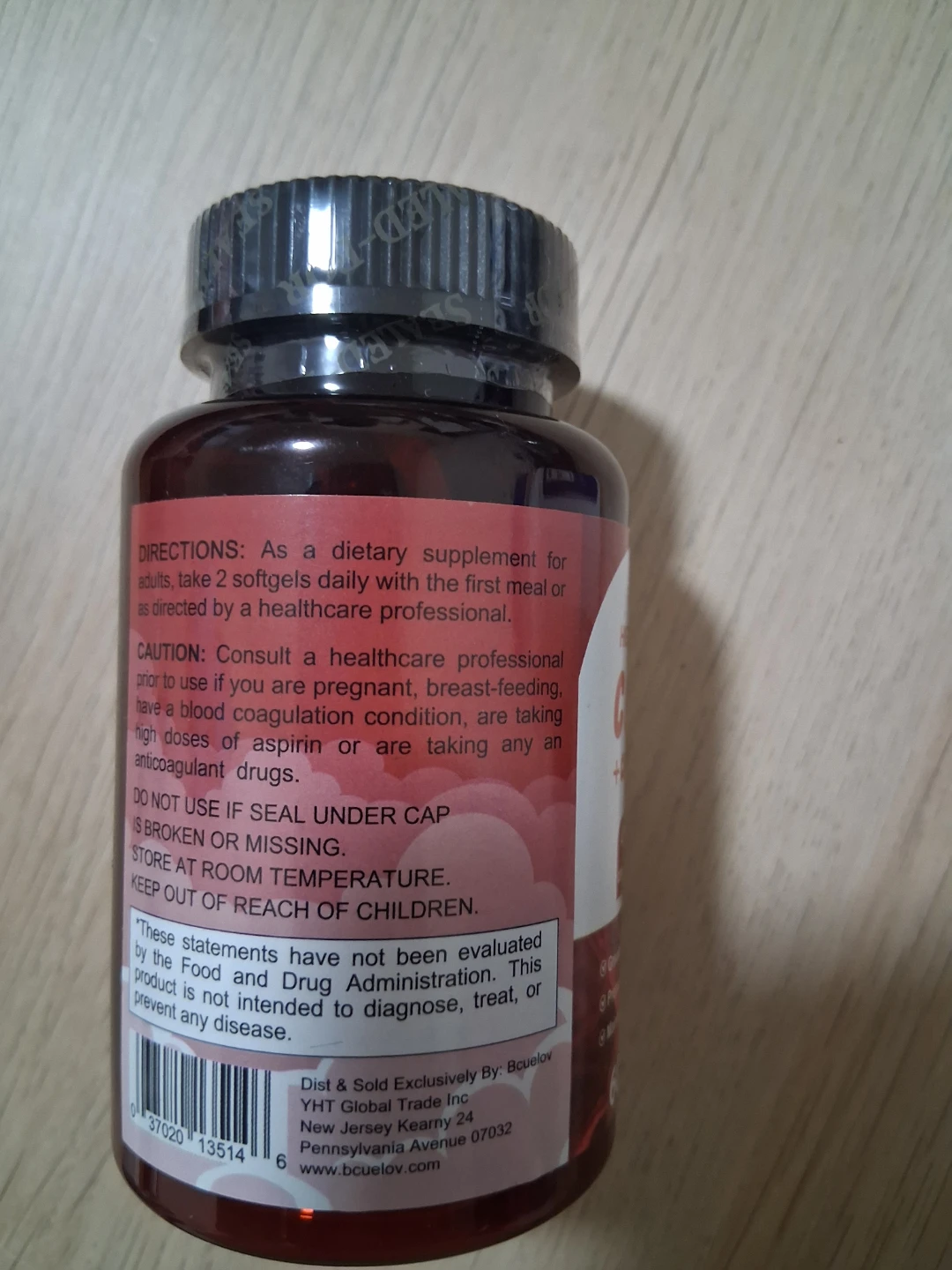 Bcuelov CoQ10 400mg + Calcium 60 Softgels