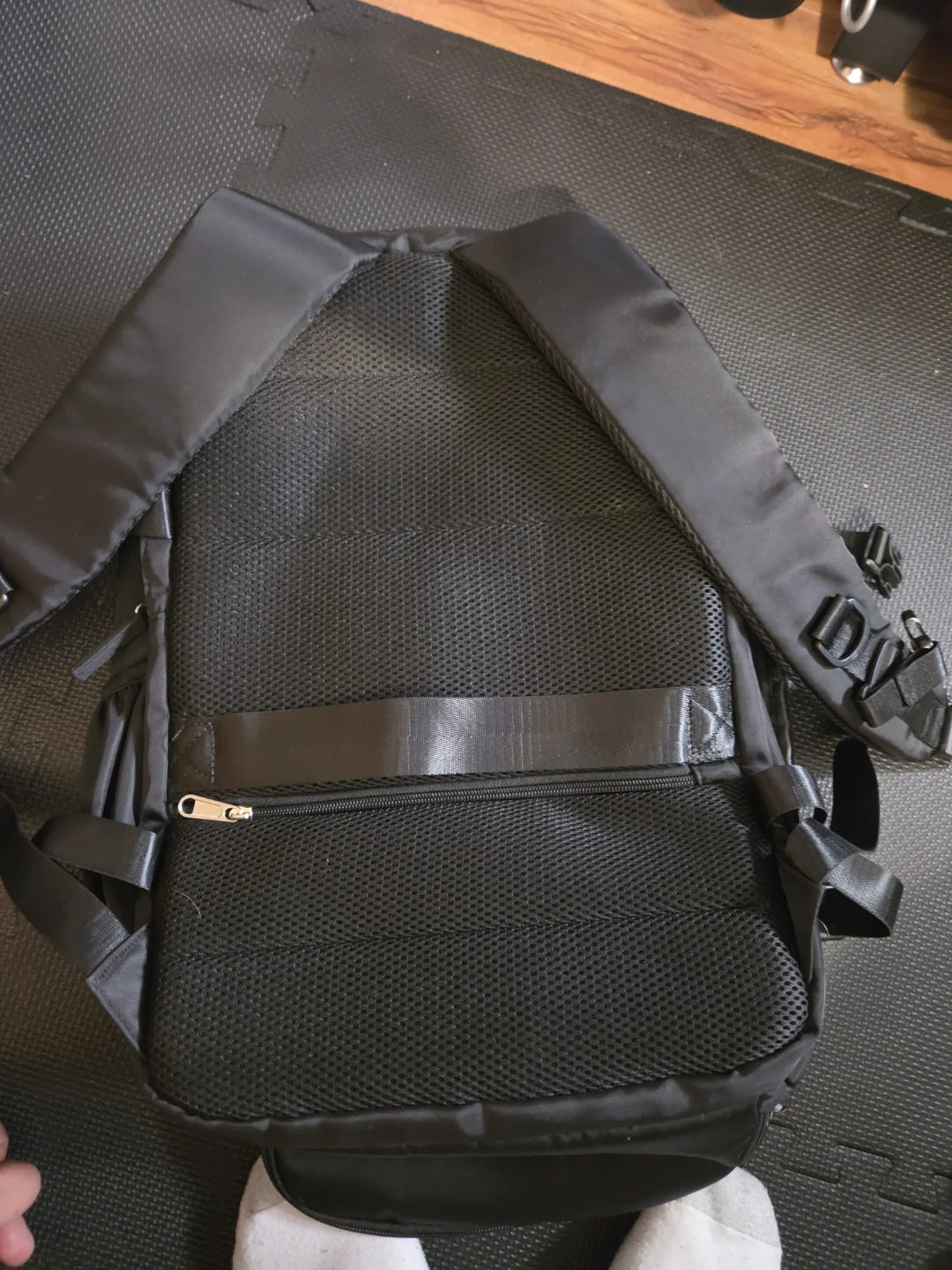 Black Tech Backpack with USB Port