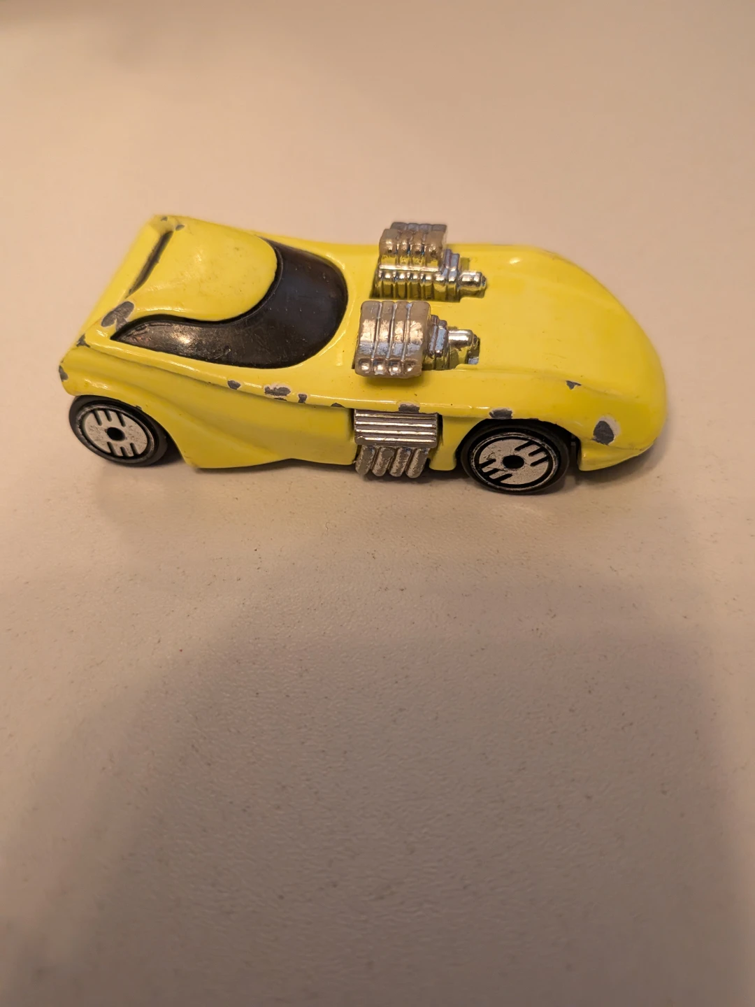 Hot Wheels Yellow Twin Mill Toy Car