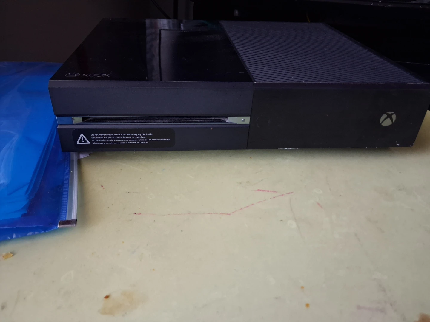 Xbox One Console with Blue Wireless Controller