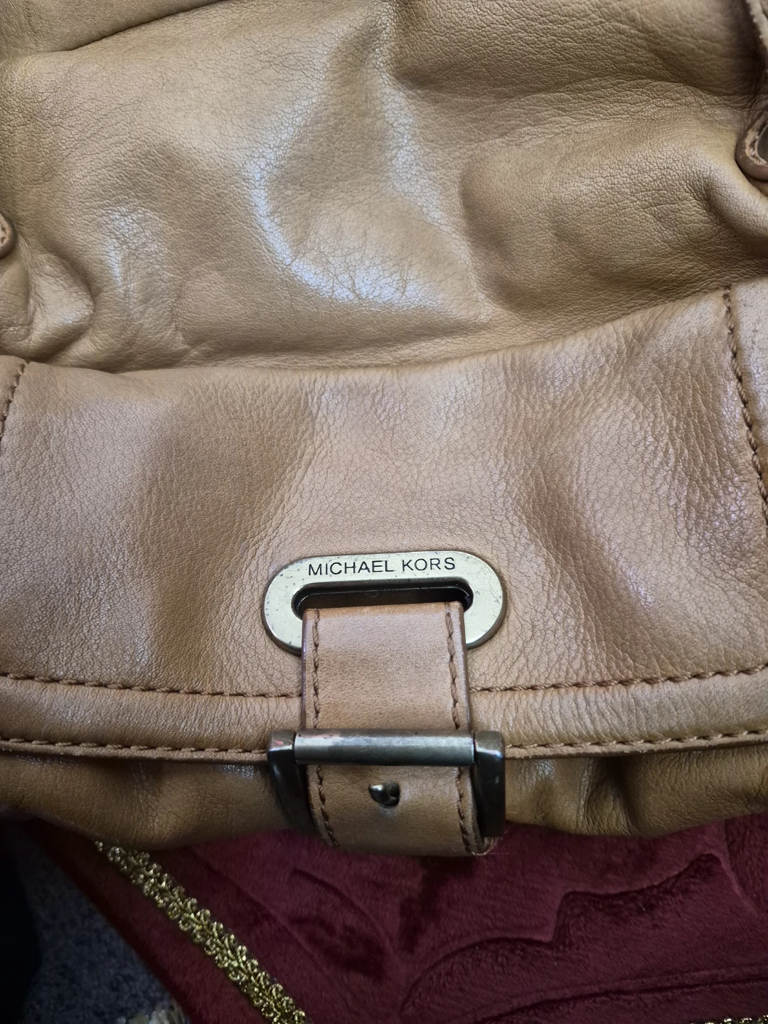 Vintage Michael Kors Tan Leather Handbag - photo 3