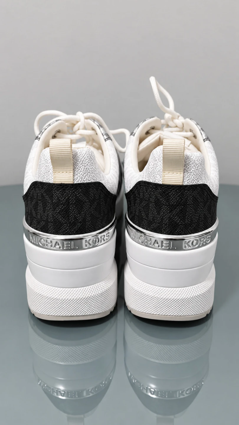 Michael Kors sneakers white and silver size 7.5 - photo 3