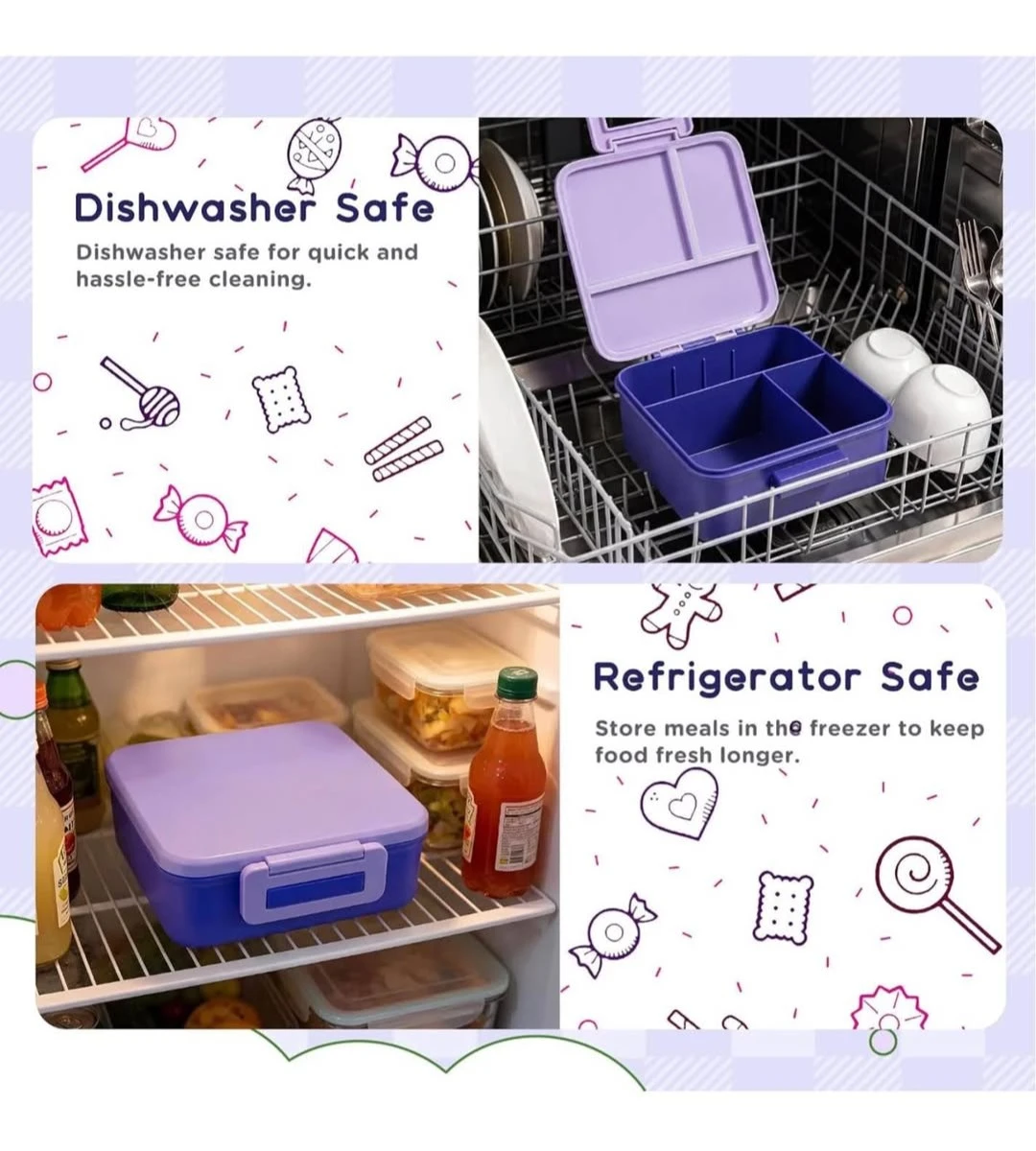 Insulated Bento Lunch Box with 8oz Thermo Container - photo 3
