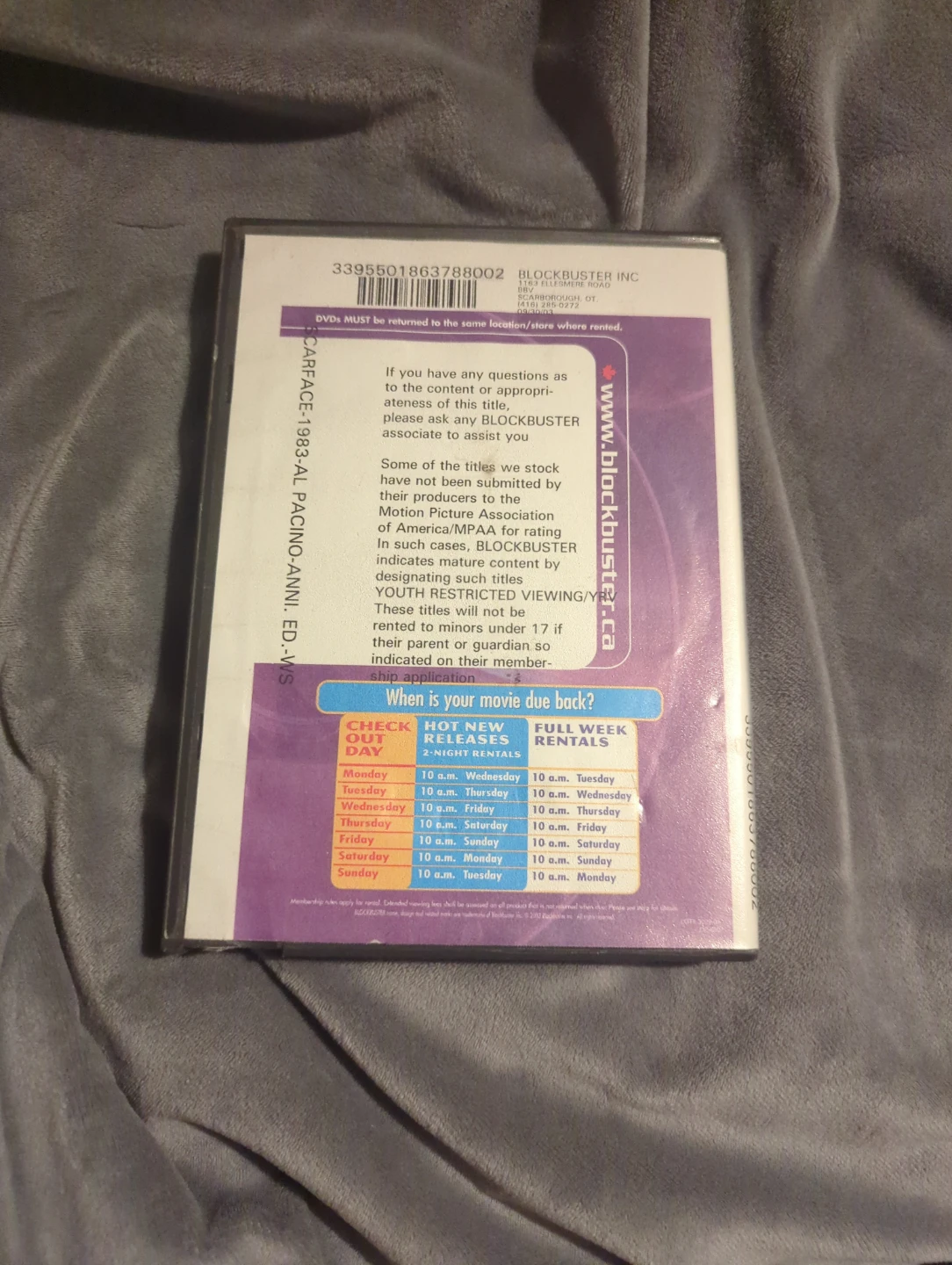 Block buster dvd full week rental case - photo 3