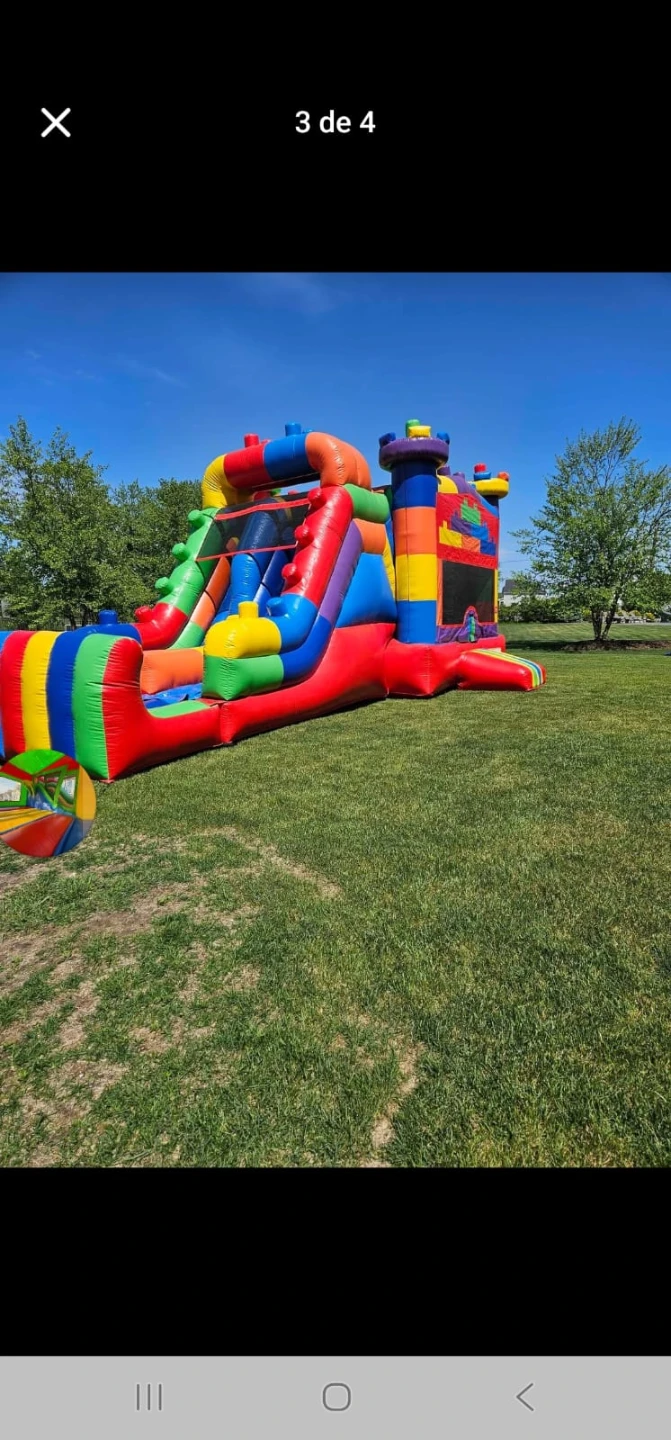 Inflatable Bouncer and Slide Combo