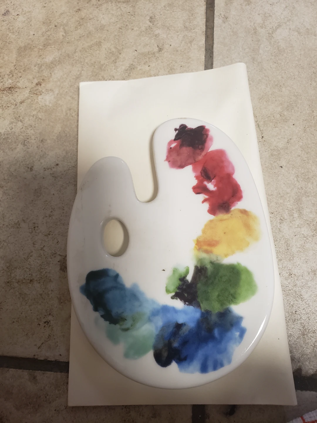 Fishs Eddy Ceramic Artist Palette Dish