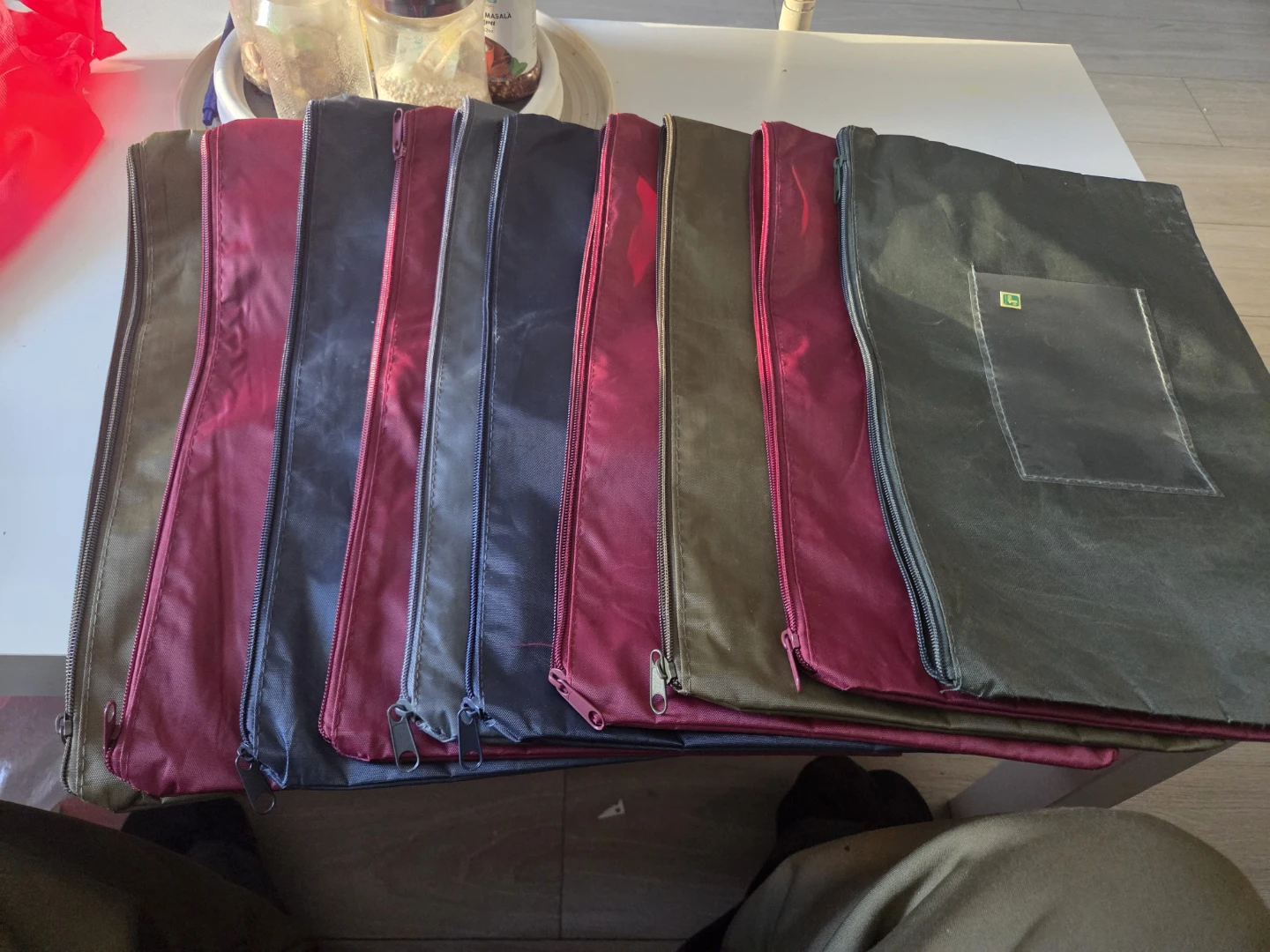 Set of 10Multicolour Zippered Document Pouches