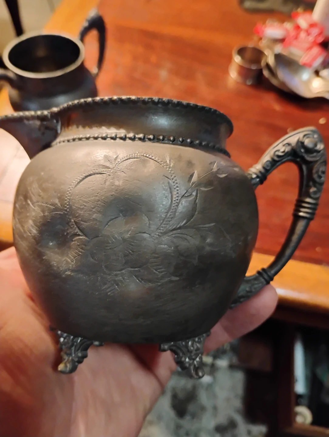 Vintage Silver Plated Tea Set Pieces - photo 3