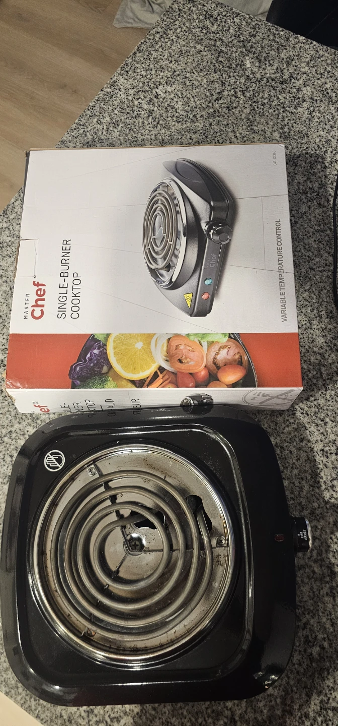 Master Chef Single-Burner Cooktop