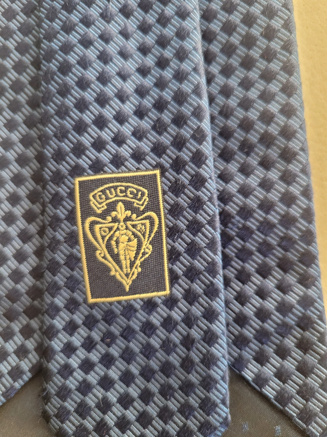 Authentic Gucci Blue Silk Tie - photo 3