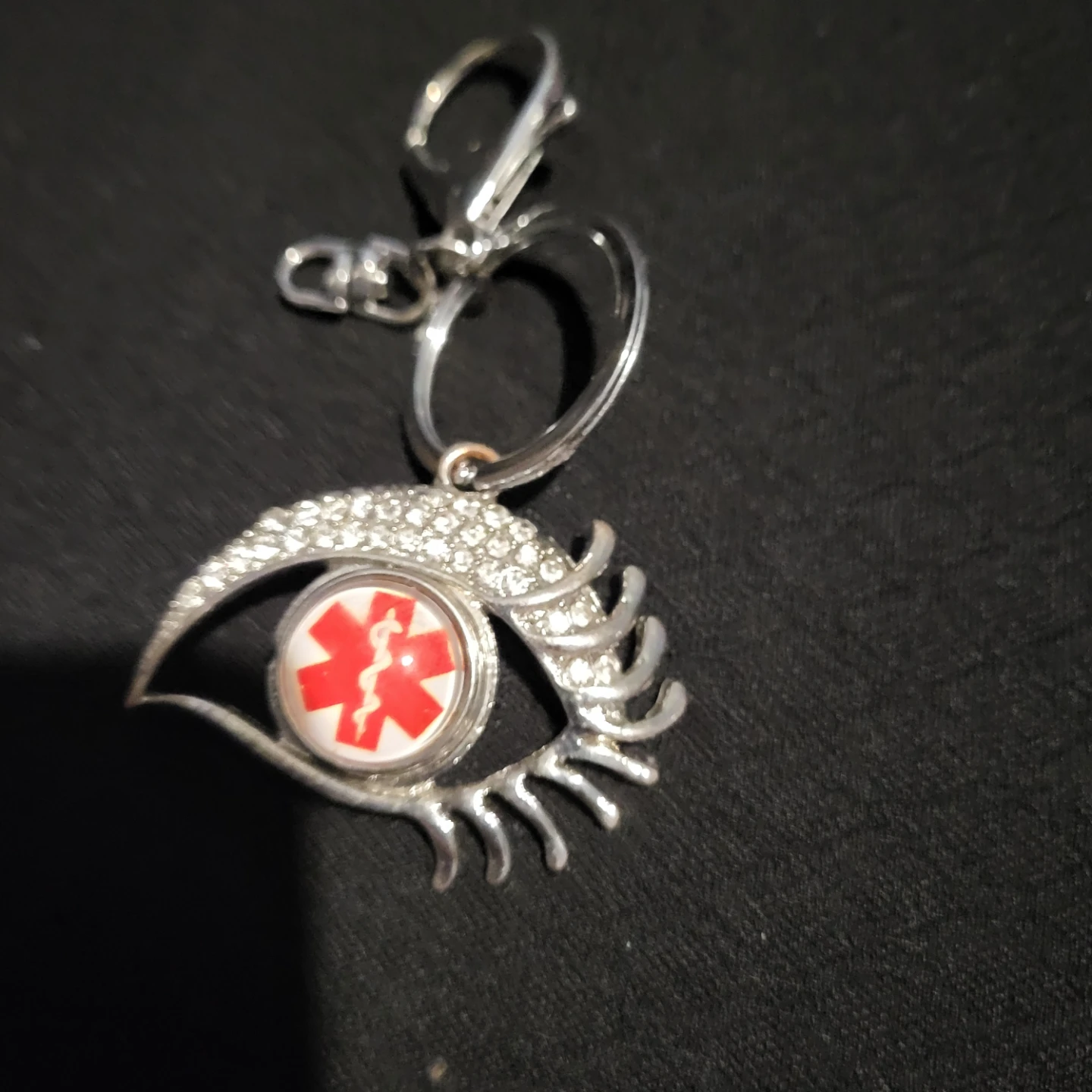 Medical Alert Eye Design Keychain