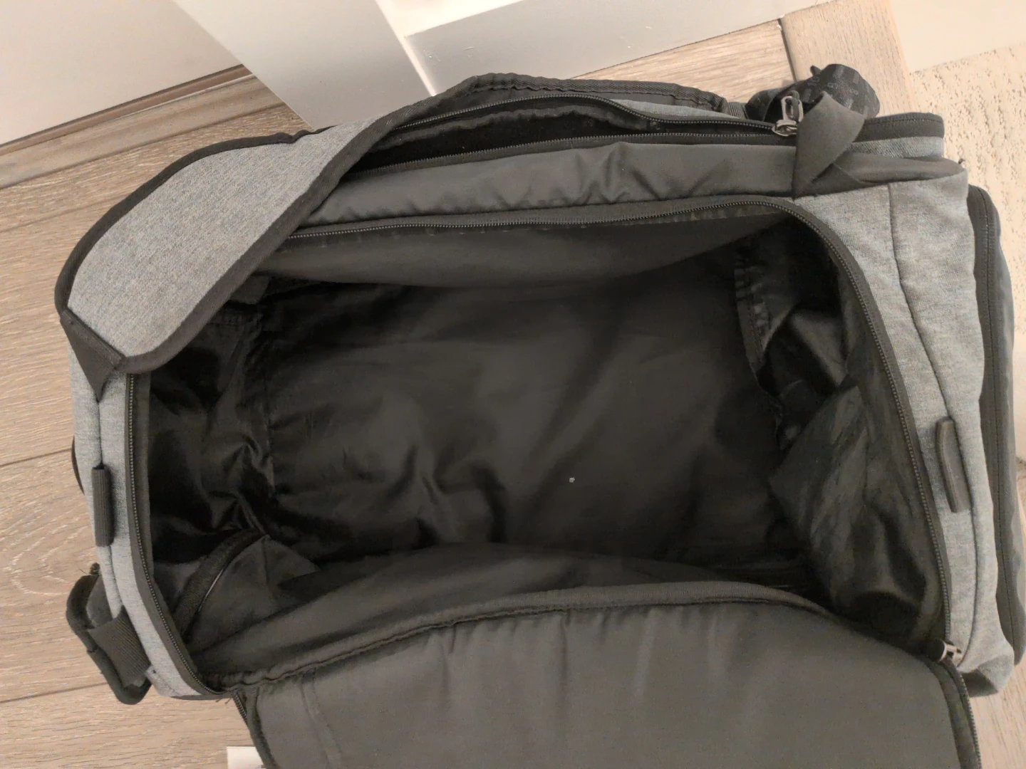 Under Armour grey and black duffel bag - photo 3