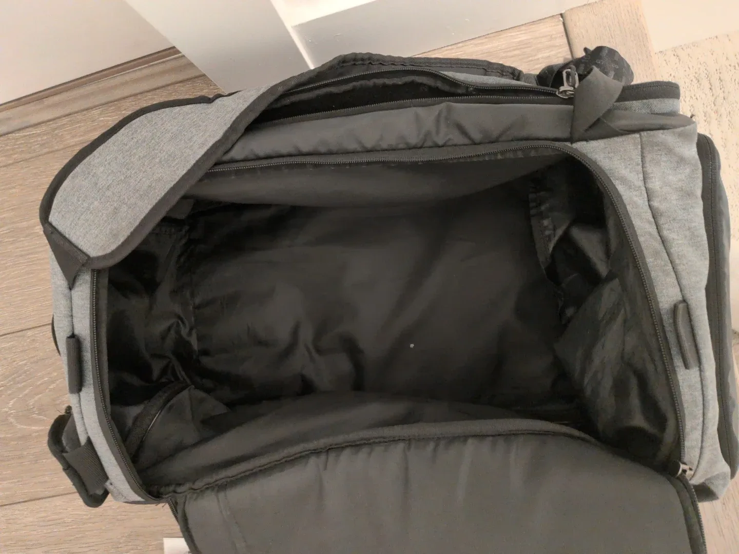 Under Armour grey and black duffel bag - photo 3