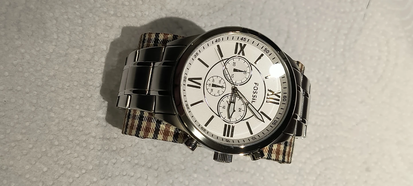 Fossil BQ1124 Chronograph Watch white dial - photo 4