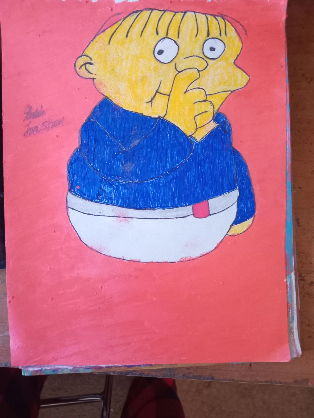 THE SIMPSONS CHARACTER DRAWING BY CARTOONIST