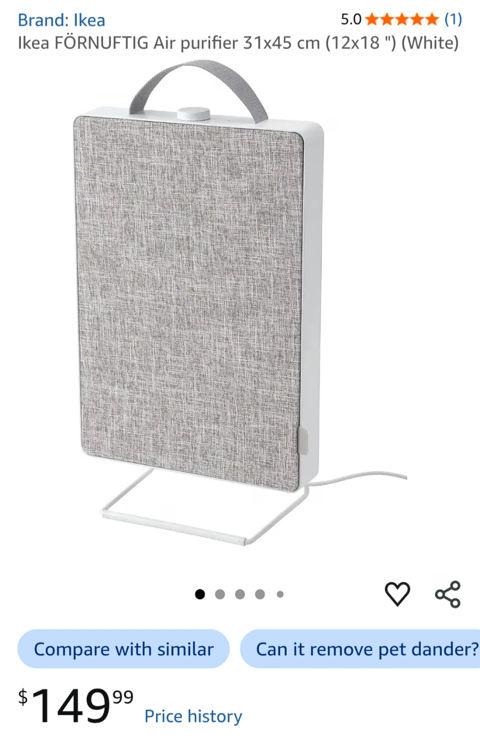 IKEA FÖRNUFTIG Air Purifier - photo 4