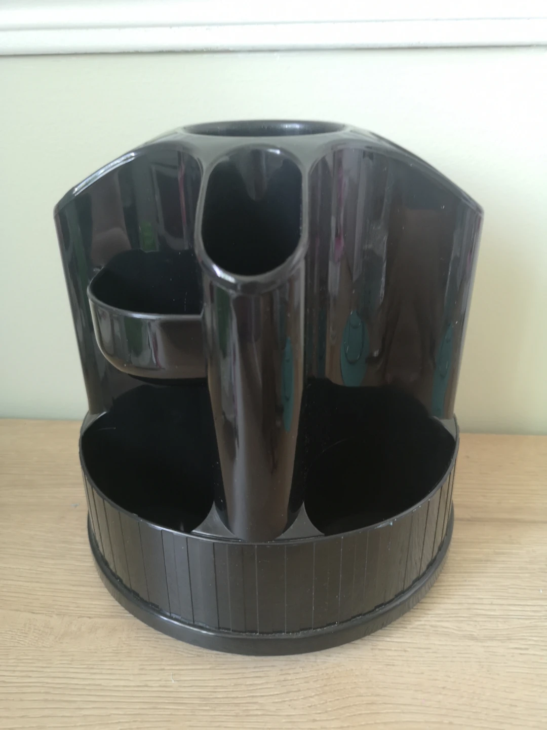 Black Rotating Desk Organizer