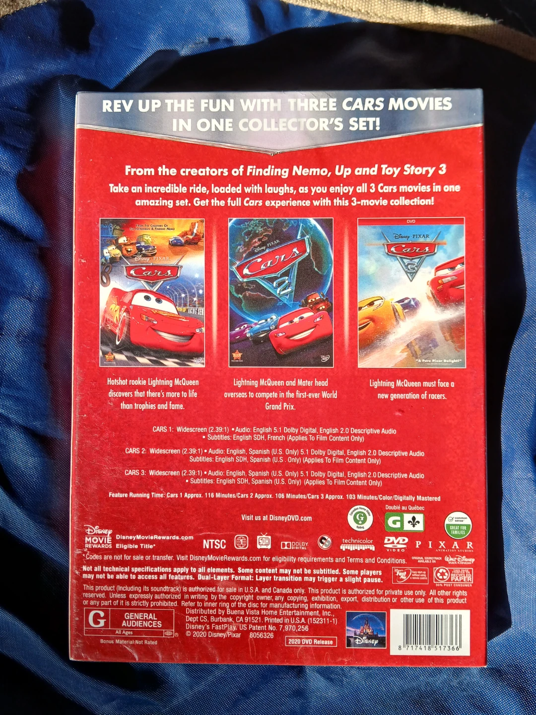 Disney Pixar Cars 3-Movie DVD Collection - photo 2