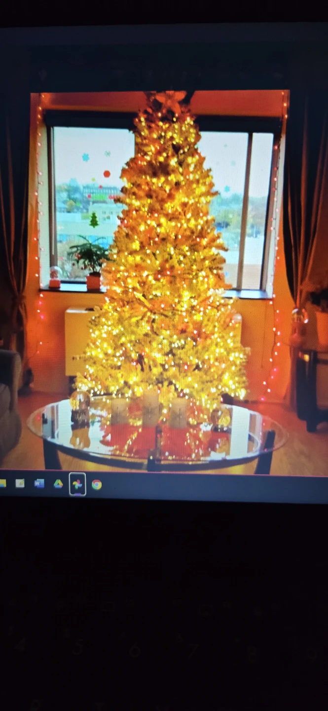 7.5 ft Home Accents Holiday Flocked Artificial Tree