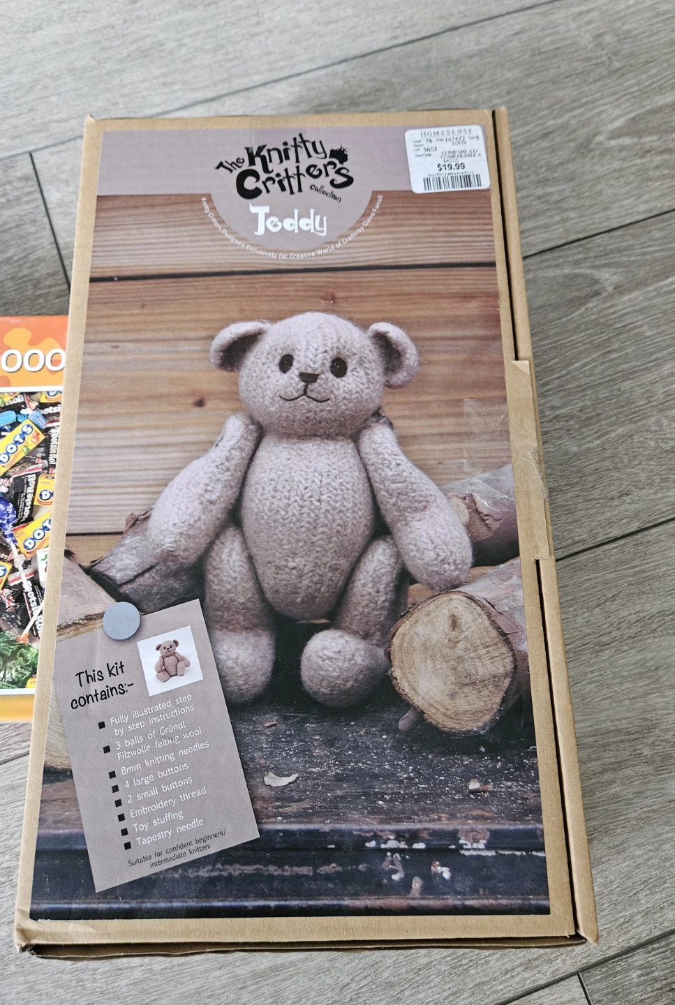 The Knitty Critters Teddy Crochet Kit