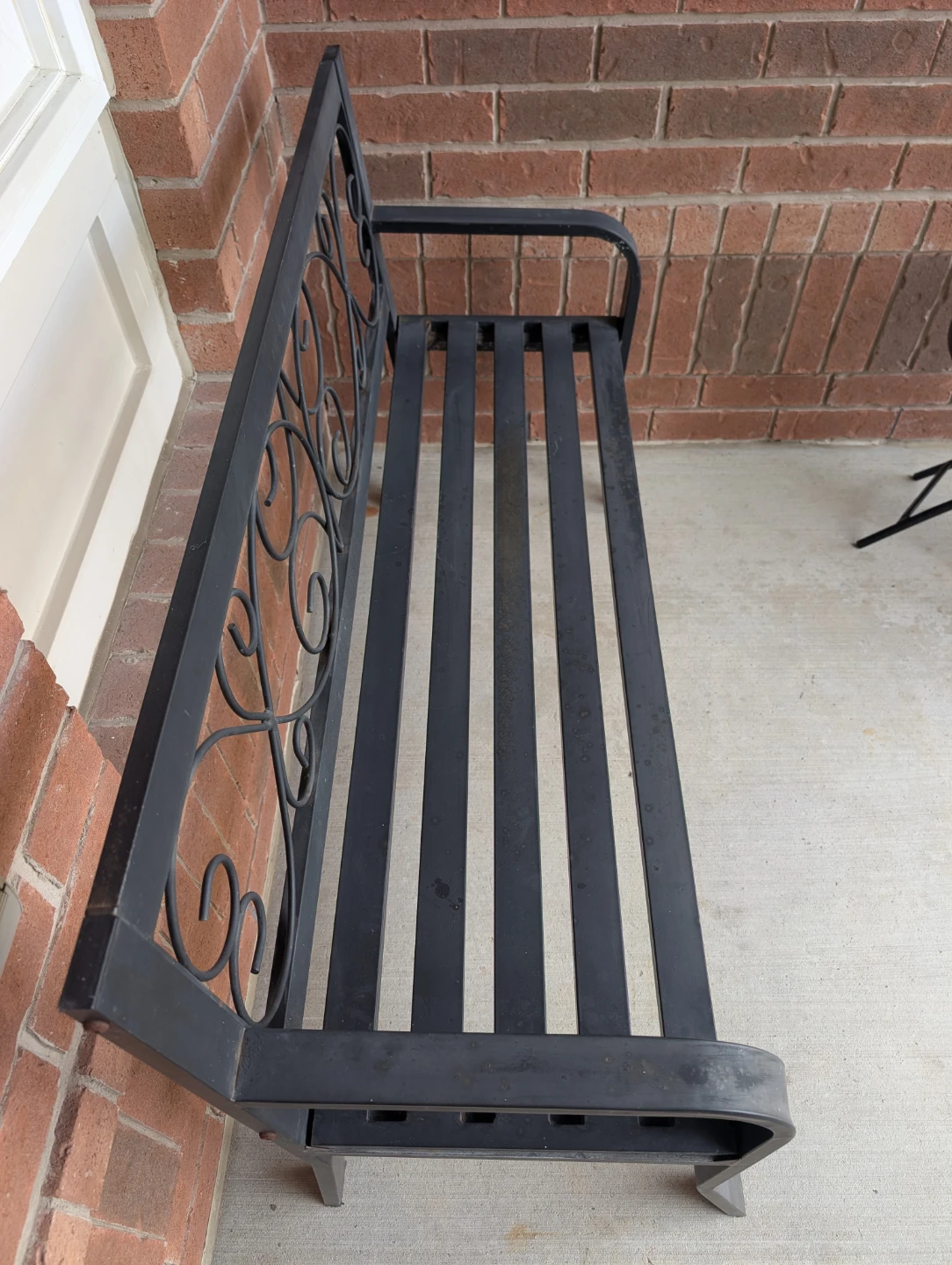 METAL PORCH BENCH - photo 2