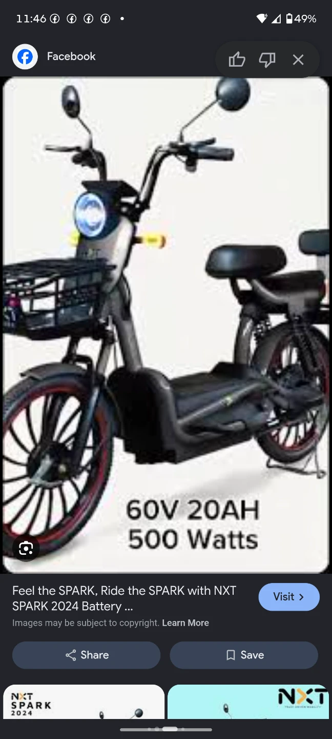 NXT Spark 60V 500W Electric E-Bike - photo 2
